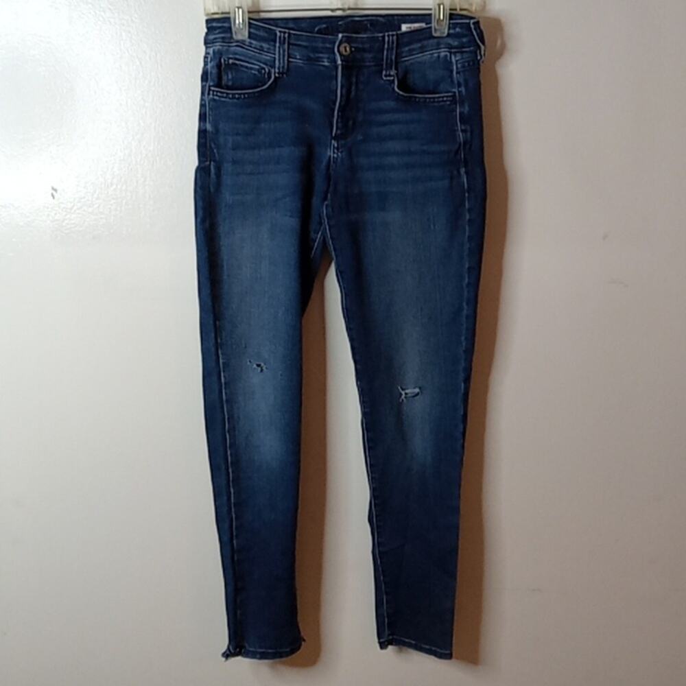 Arizona jeans Juniors blue denim Midrise Epic jeggings. Size 5 Distressed,Casual